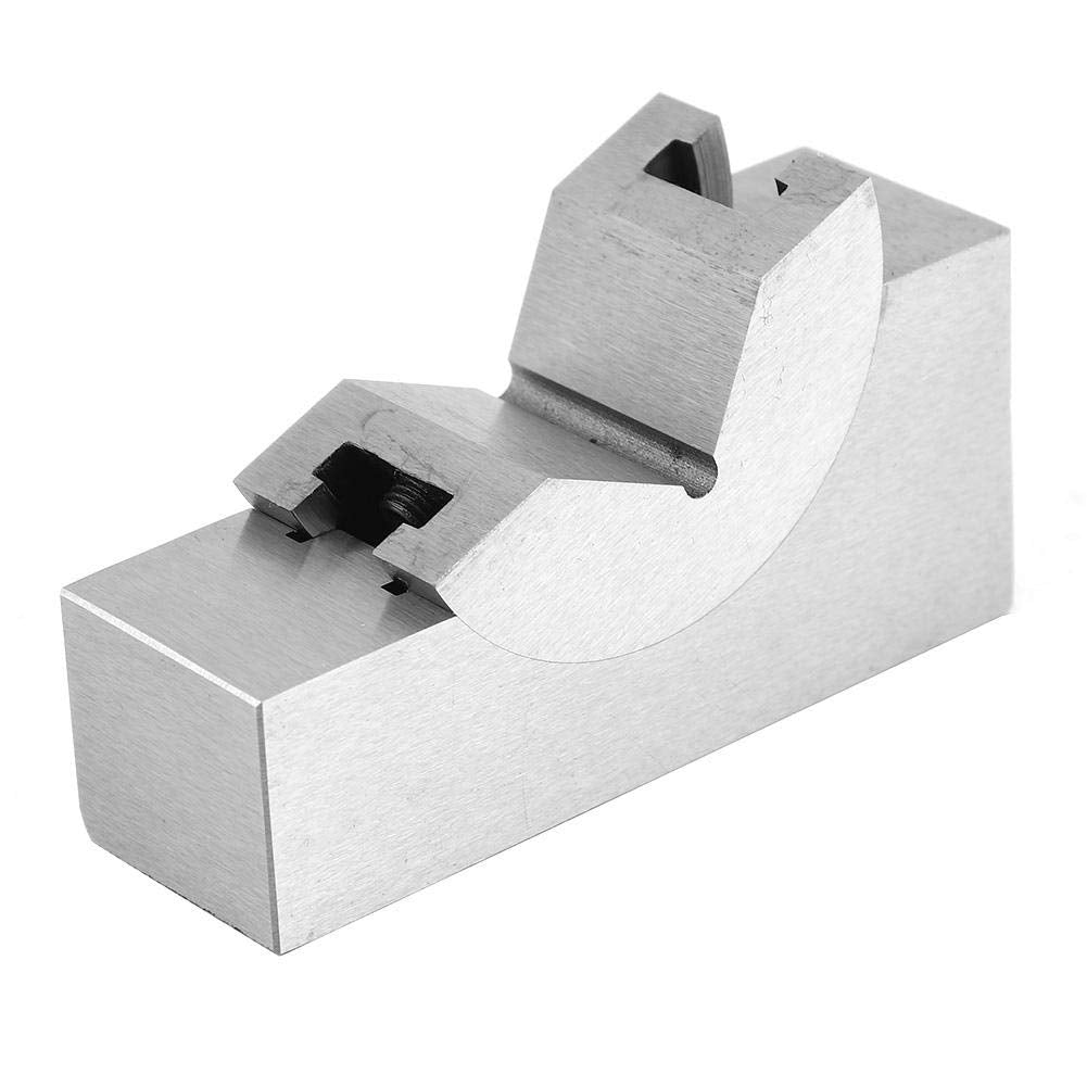 Bloque de ángulo en V ajustable, Configuración de micro fresado de alta precisión Medidor de ángulo de acero inoxidable, para ajustar el ángulo de la fresadora Planchadora Taladro de columna Amoladora
