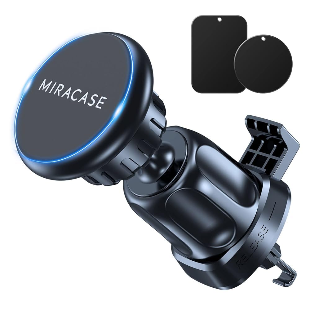 Soporte Celular Miracase Negro Grado Militar Magnético para Automóvil