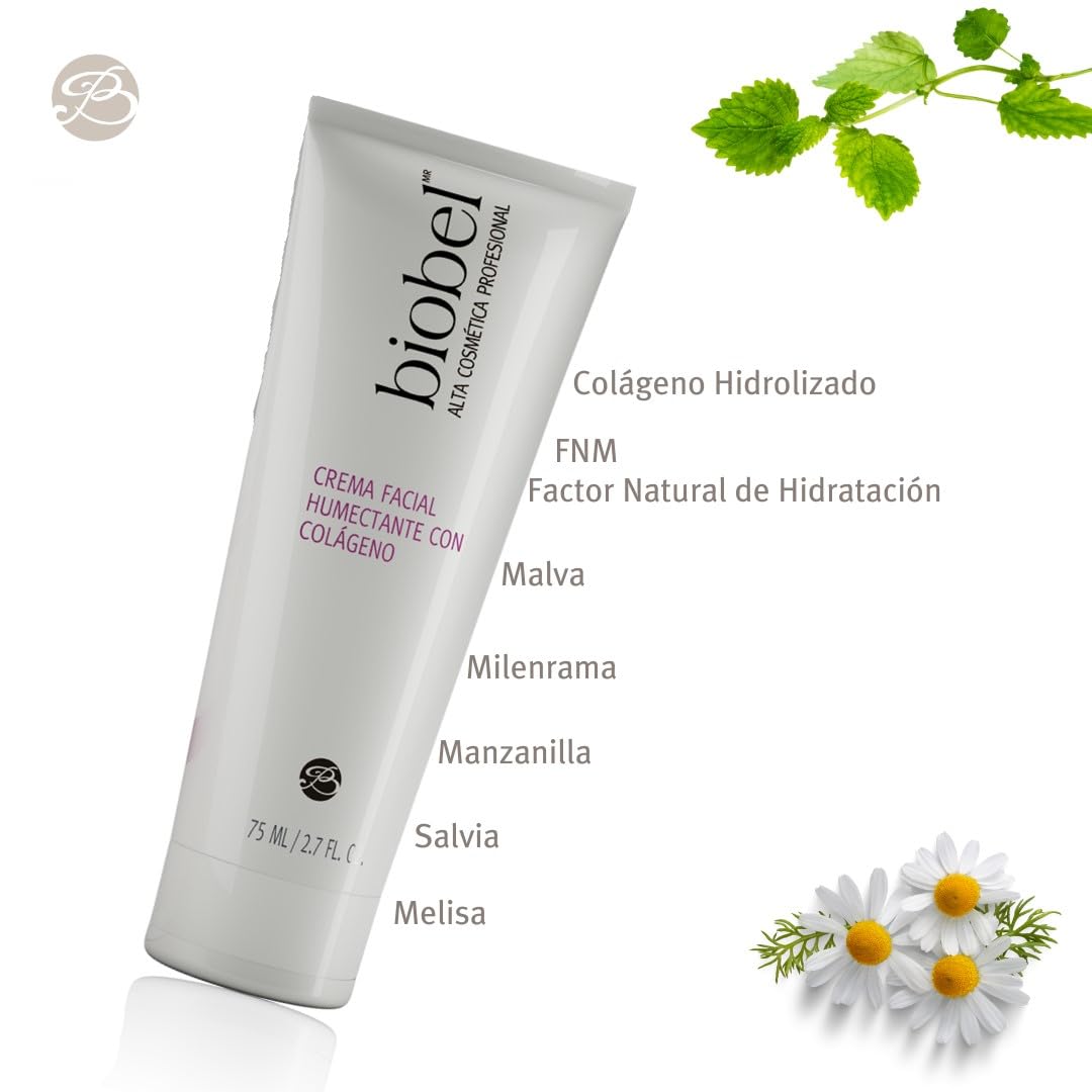 Biobel Crema Facial Humectante Con Colágeno 75ml