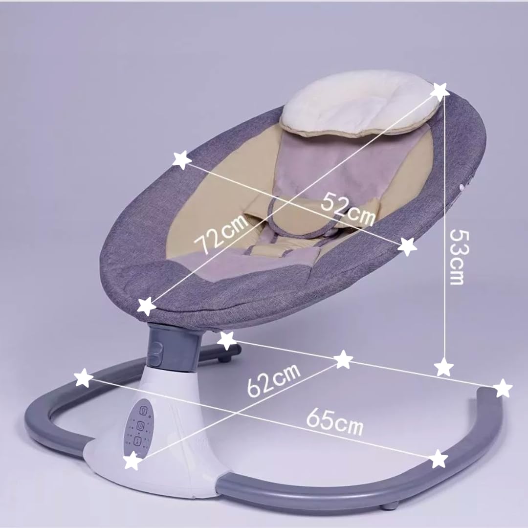 Mecedora Eléctrica SAYCHEESE con Control Remoto y Mosquitera para Bebé