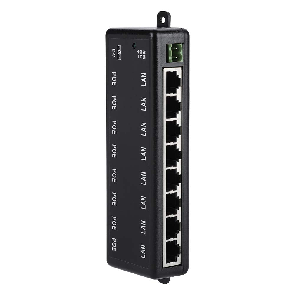 Adaptador POE, 8 Interfaces Adaptador POE Pasivo Alimentación a Través de Ethernet Módulo de Fuente de Alimentación POE Inyector (dc12v-48v)