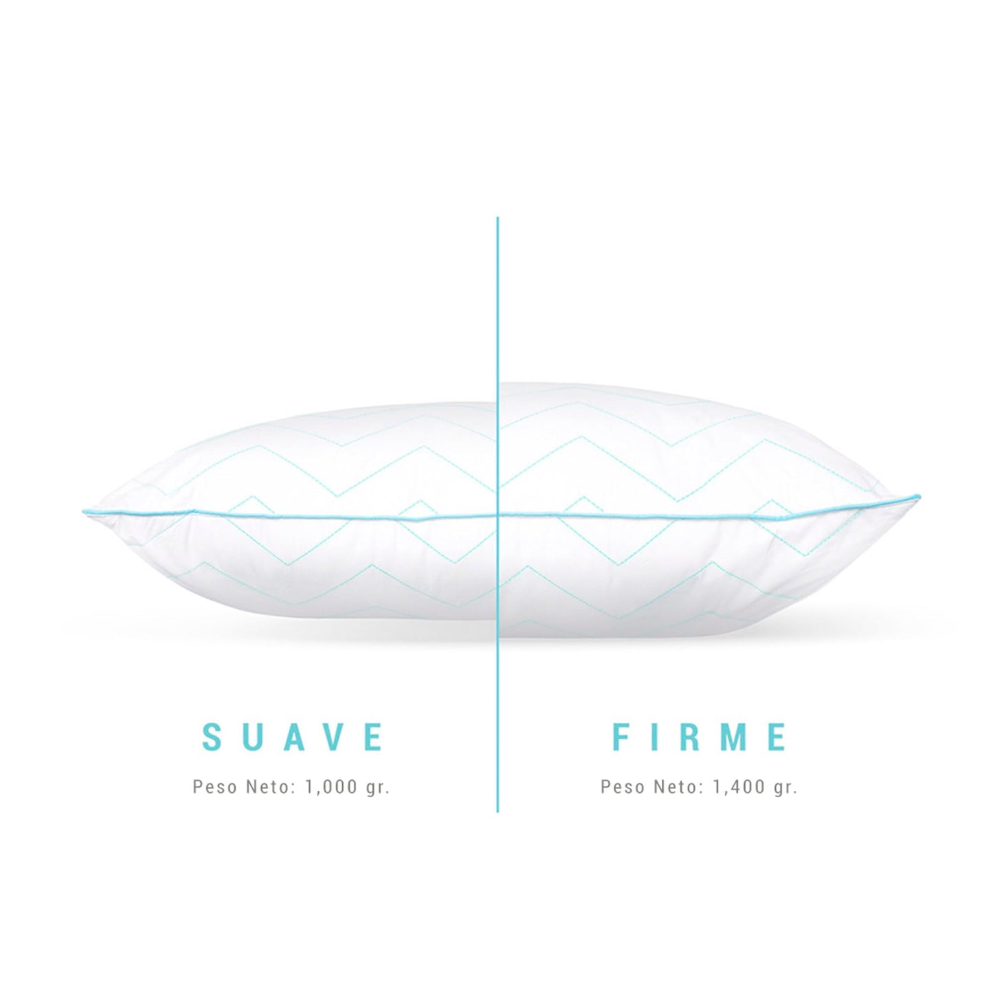 Almohada Sognare Fussion Estándar Relleno Suave Hipoalergénica Antiácaros Lavable