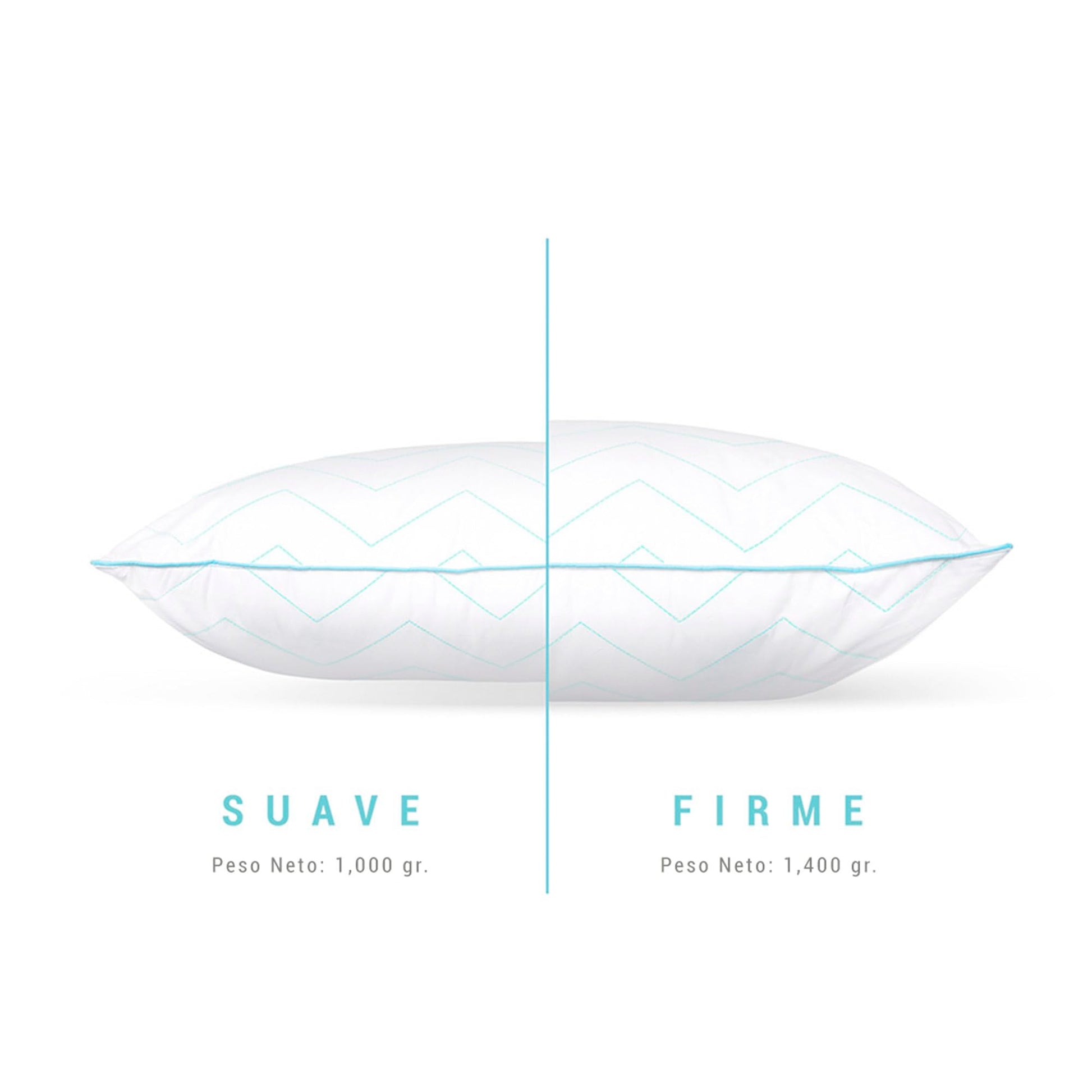 Almohada Sognare Fussion Estándar Relleno Suave Hipoalergénica Antiácaros Lavable