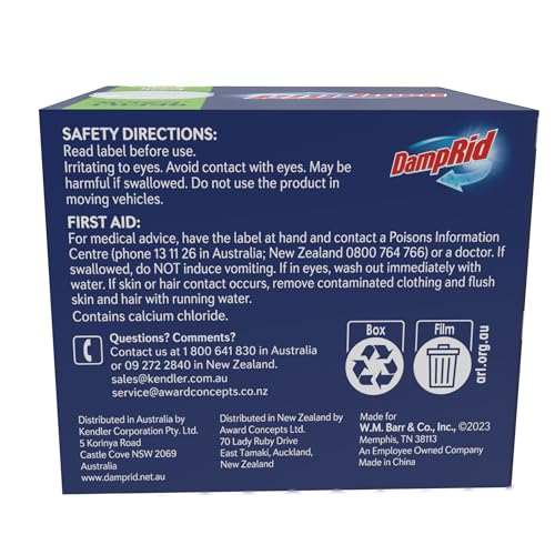 DampRid Fresh Scent - Paquete de 2 pestañas de repuesto de 447 ml, absorbente de humedad