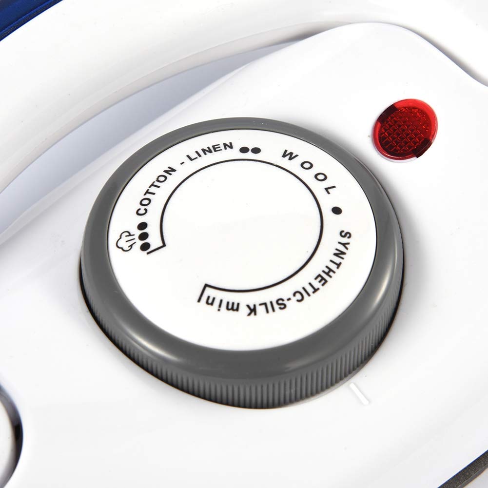 Hztyyier Mini Plancha de Vapor para Ropa, Plancha de Viaje de Vapor de Mano Plegable, Control de Temperatura, Calentamiento Rápido, Planchado en Seco Y Al Vapor(US Plug)
