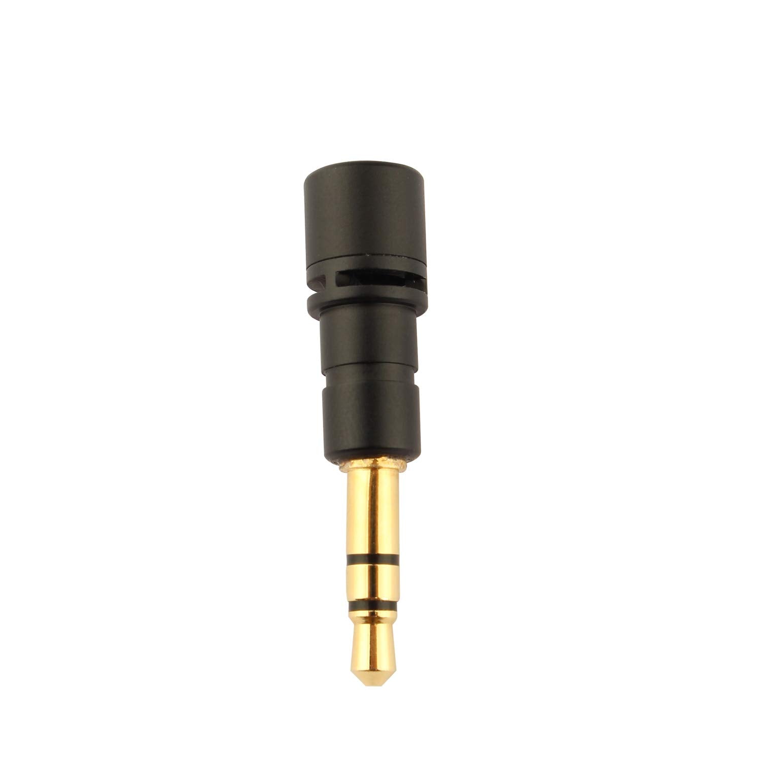 Mini Micrófono Estéreo Plug and Play Compatible con Teléfonos Móviles Negro de 3,5 mm para Grabación con Cancelación de Ruido
