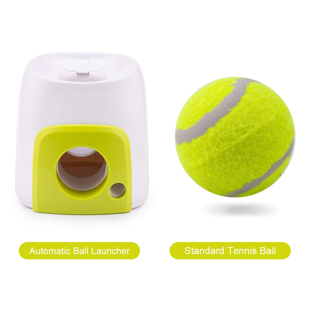 HEITIGN Lanzador Automático de Pelotas para Perros Juguete para Lanzar Pelotas para Perros Juguete Interactivo para Mascotas