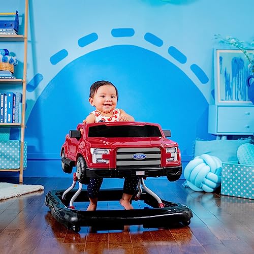 Bright Starts Ford F-150 - Centro de actividades para bebés 4 en 1 con volante interactivo extraíble, juguete de 6 meses en adelante