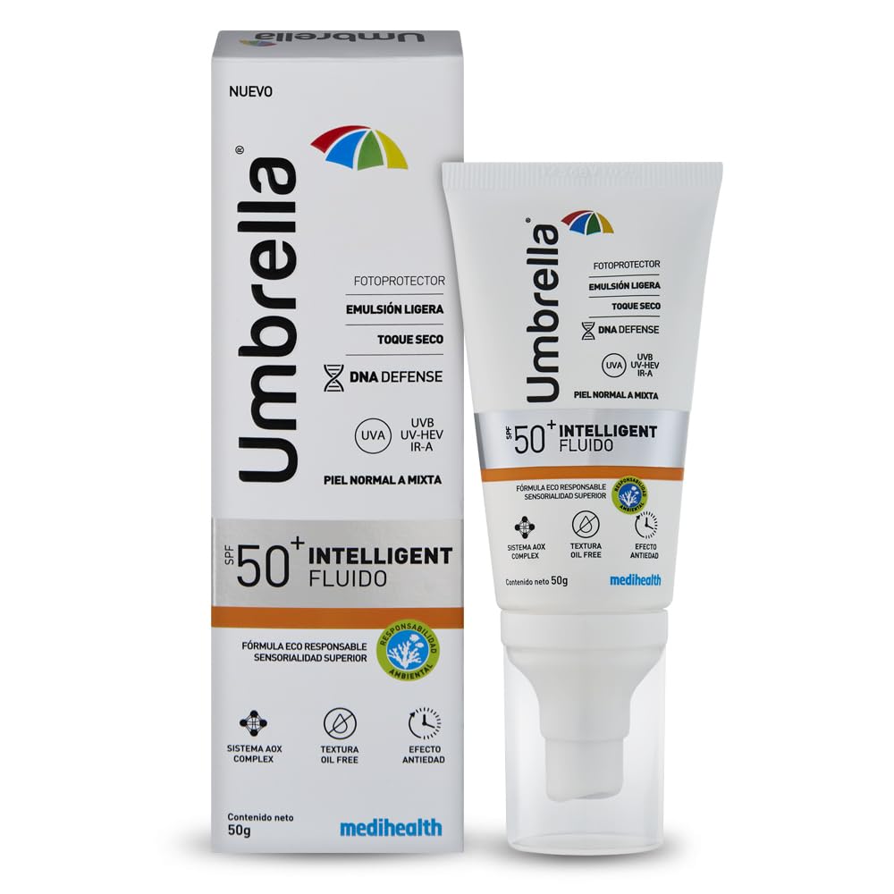 Emulsión Umbrella Intelligent Fluido Resistente al Agua para Piel Normal a Mixta