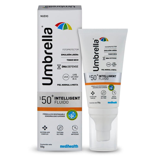Emulsión Umbrella Intelligent Fluido Resistente al Agua para Piel Normal a Mixta