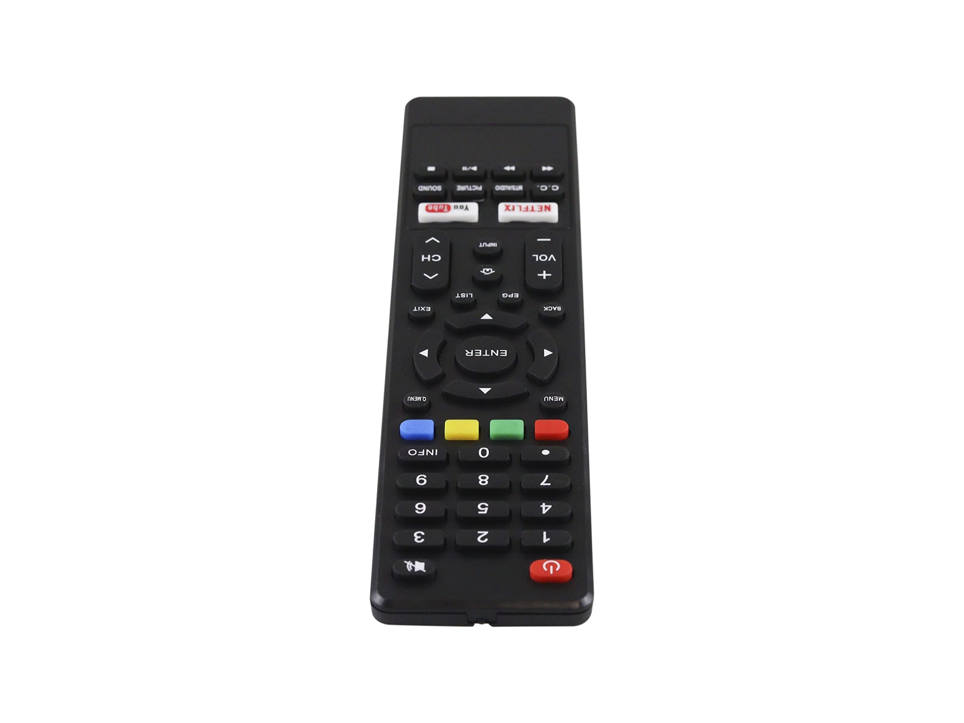 Control Remoto Compatible con Element E4sft551rem E4sft551 ALUX Al50sbuhd Rc-741pc Atvio At-u58s840 Infocus Im32es840 HKPRO Hkp40sm10 Netflix Youtube Pantalla Smart TV