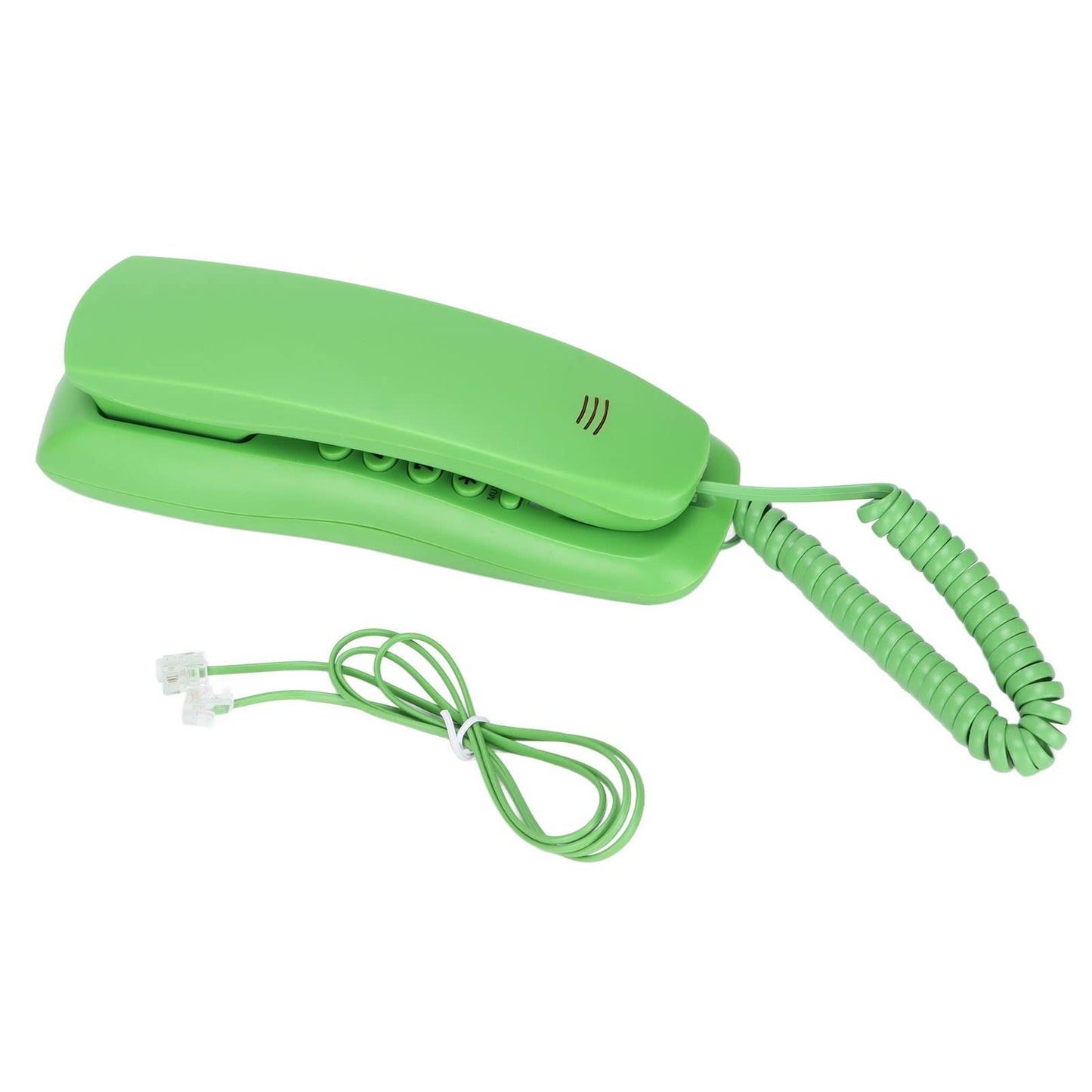 YYOYY Teléfono de Montaje en Pared, Teléfono de Escritorio con Cable, con Función de Silencio/Pausa/Remarcación, Voz de Llamada Clara, Mini Línea Fija Liviana, para Oficina en Casa, Hotel(Verde)