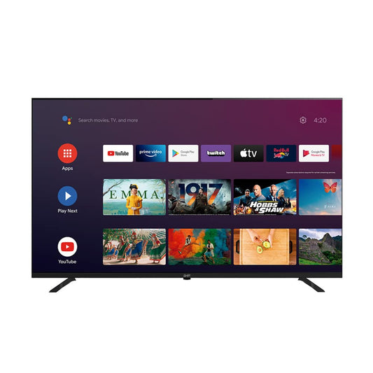 GHIA Smart TV 55" Pulgadas G55ATV22. Sistema operativo Android, Resolución 4K. Conectividad WiFi, 3 HDMI, 2 USB, RCA, Optico, Jack 3.5mm 60HZ