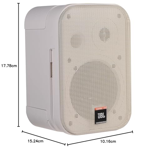 JBL - Sistema de altavoces compacto profesional de 2 vías Professional Control 1 Pro de alto rendimiento, blanco (se vende por pares) - C1PRO-WH