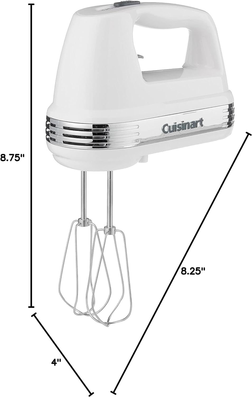 Cuisinart HM-50 Batidora de Mano, color Blanco, 5 Velocidades