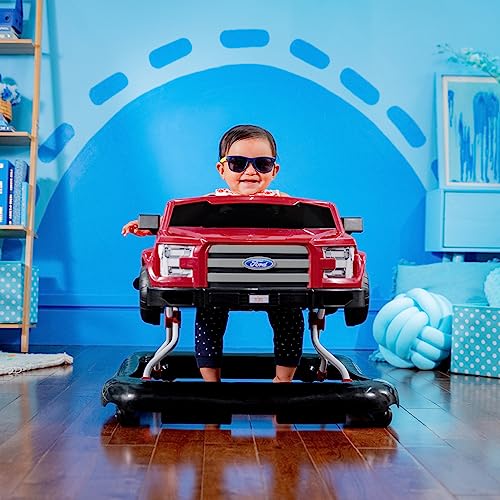 Bright Starts Ford F-150 - Centro de actividades para bebés 4 en 1 con volante interactivo extraíble, juguete de 6 meses en adelante