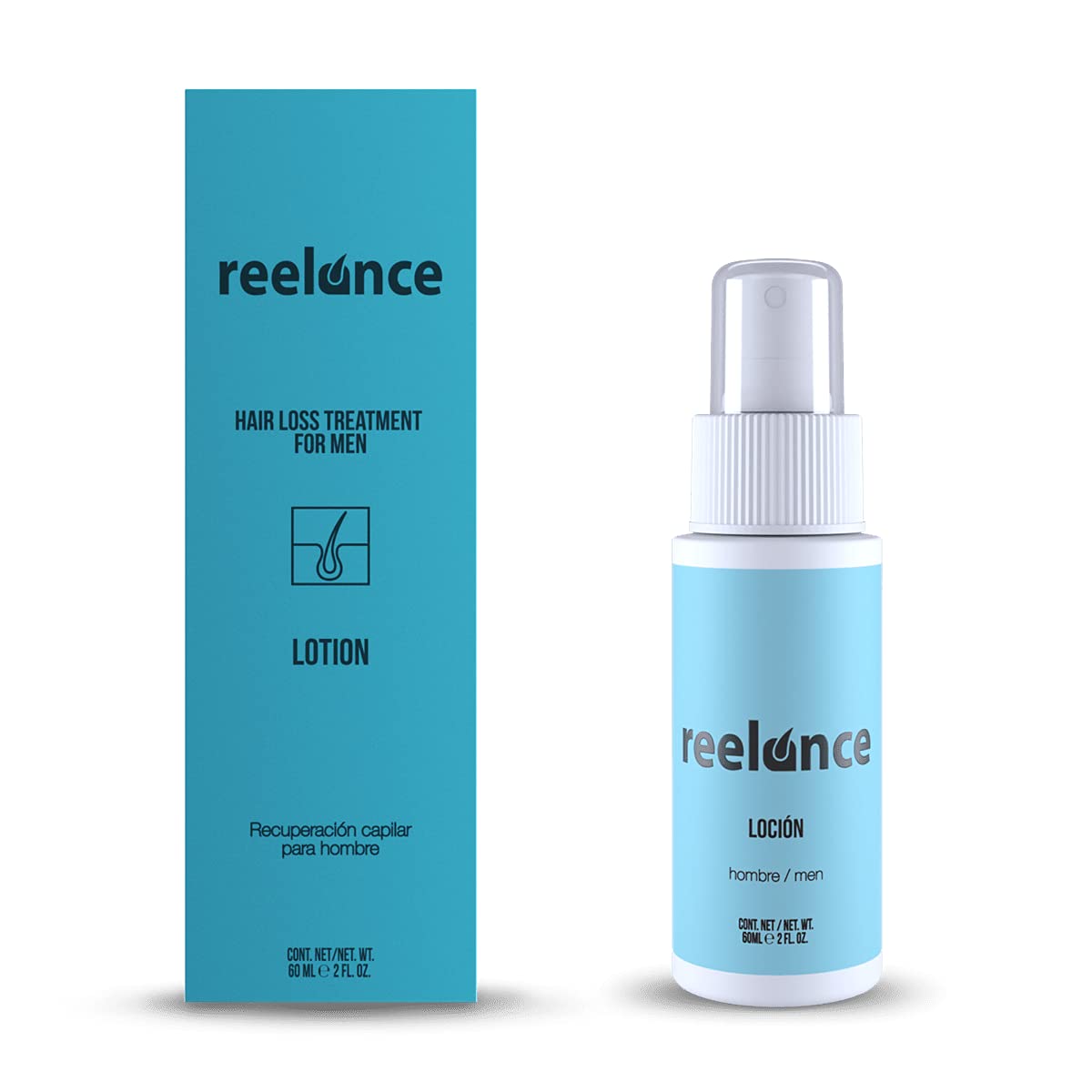 Tratamiento de Alopecia Reelance Hombre Shampoo y Loción con Gel Cera Híbrida anticaída