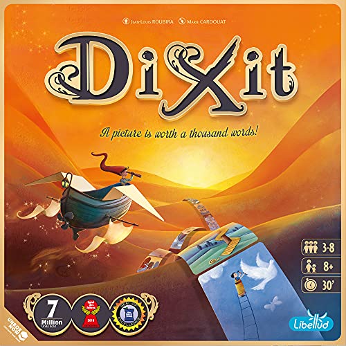 Libellud Dixit Board Game 2021 Refresh | Storytelling Game for Kids and Adults | Fun Family Party Game | Creative Kids Game | Ages 8+ | 3-8 Players | Average Playtime 30 Minutes | Made