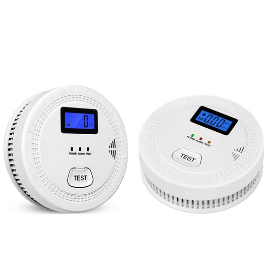 Detector de Humo y Monóxido ZUMECA Gris con Alarma Fotoeléctrica para Hogar, Hotel, Escuela