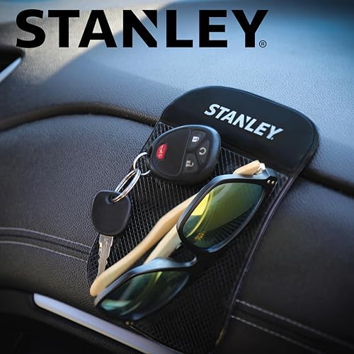 Alfombrilla Universal Stanley Negro XL con Agarre Antideslizante Extra Fuerte para Coche