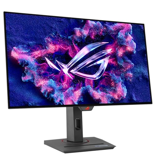ASUS ROG Strix Monitor para Juegos OLED de 27 Pulgadas 1440P (XG27AQDMG) - QHD, OLED Brillante, 240Hz, 0.03ms, disipador térmico Personalizado, antiparpadeo, Brillo Uniforme, Compatible con G-Sync