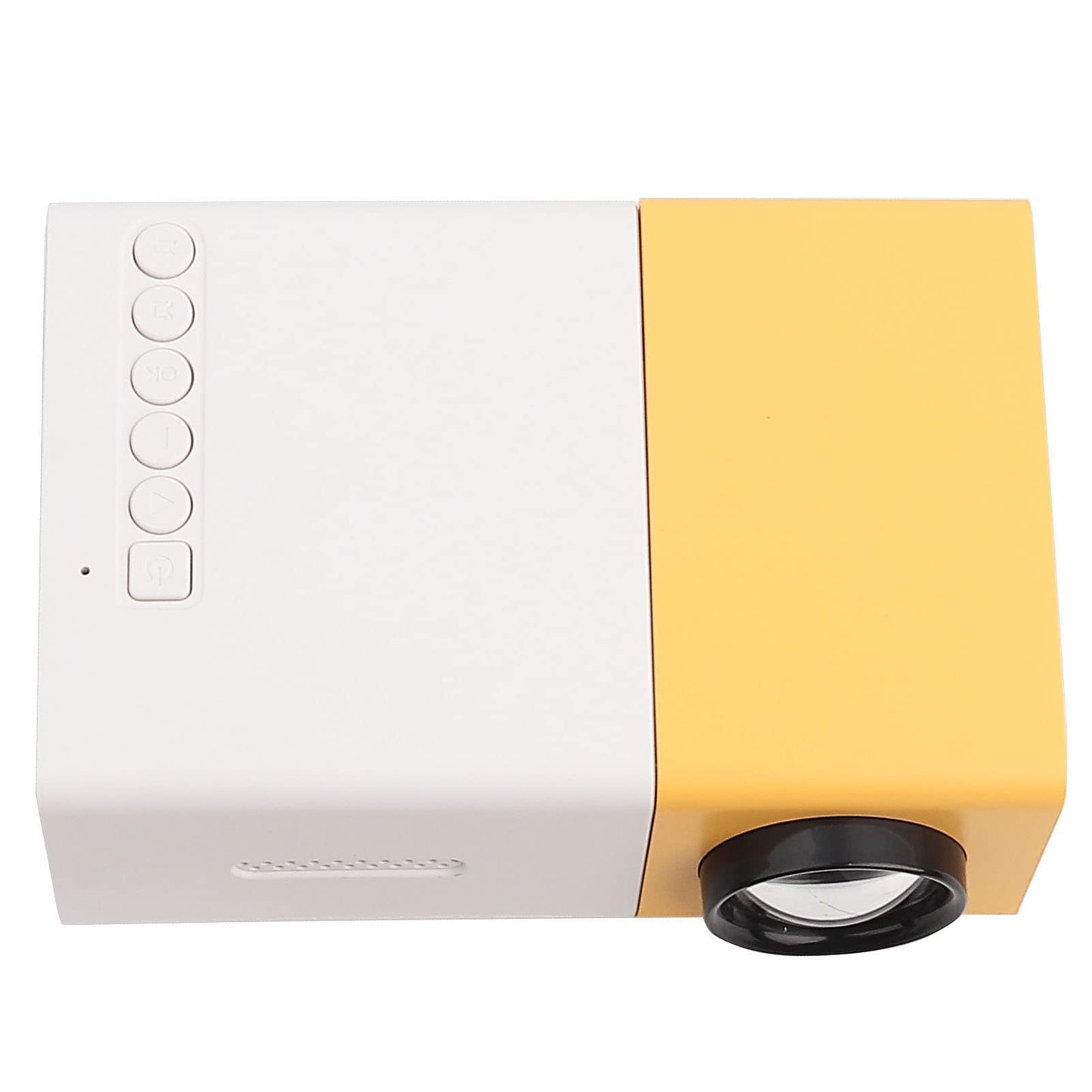 Fosa portátil LED HD 1080P Video-Projector, Mini de películas Compatible con Pantalla 1080P y 60 '', lámpara LED de 30.000 Horas de Vida útil, para Reproductor Multimedia de Cine