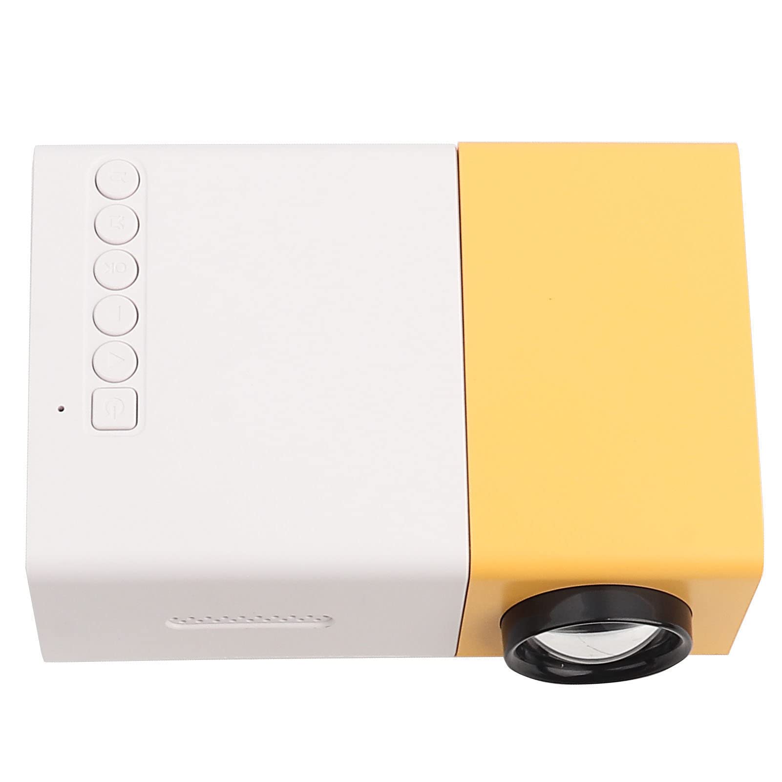 Fosa portátil LED HD 1080P Video-Projector, Mini de películas Compatible con Pantalla 1080P y 60 '', lámpara LED de 30.000 Horas de Vida útil, para Reproductor Multimedia de Cine