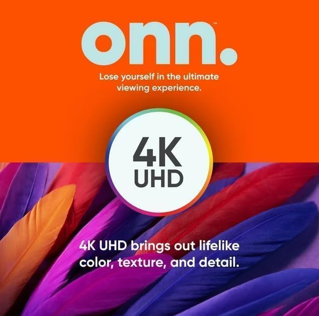 Televisor Smart TV ONN 4K UHD LED HDR10 WiFi 50 Pulgadas Funciona con Alexa y Asistente de Google para Pared Reacondicionado