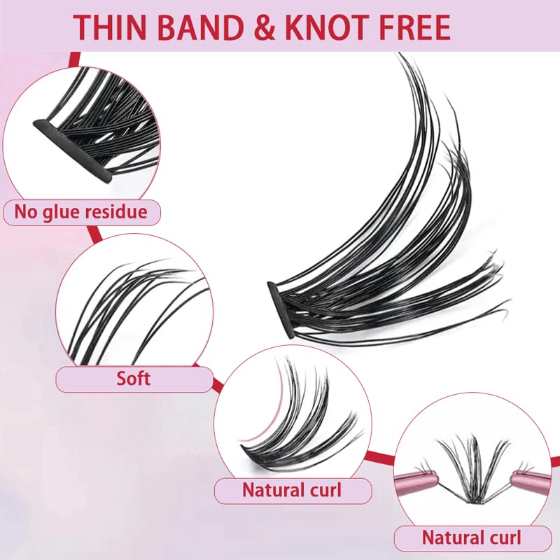 Kit de Extensión de Pestañas 30D 40D | 280 Pestañas Individuales Premium