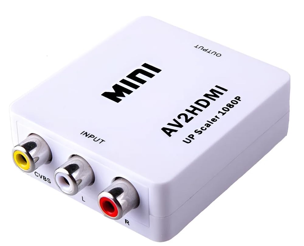 APICH Adaptador RCA a HDMI, Convertidor RCA (AV) a HDMI