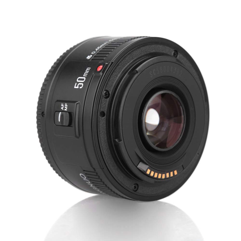 YONGNUO YN50 mm F1.8 Lente Prime estándar de Gran Apertura Lente de Enfoque automático Compatible con Canon EF Mount Rebel DSLR (CXK5648617516965WD)