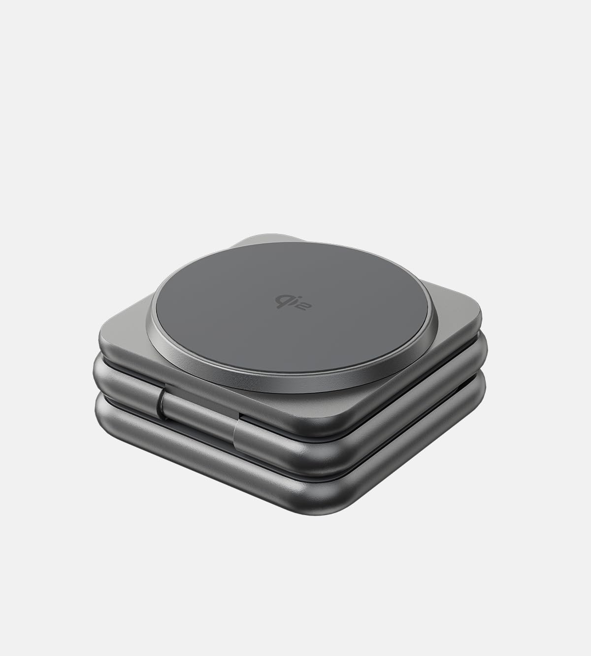 Estación de Carga 3 en 1 KU XIU X40Q Plata con Soporte Magnético Inalámbrico para iPhone y Apple Watch