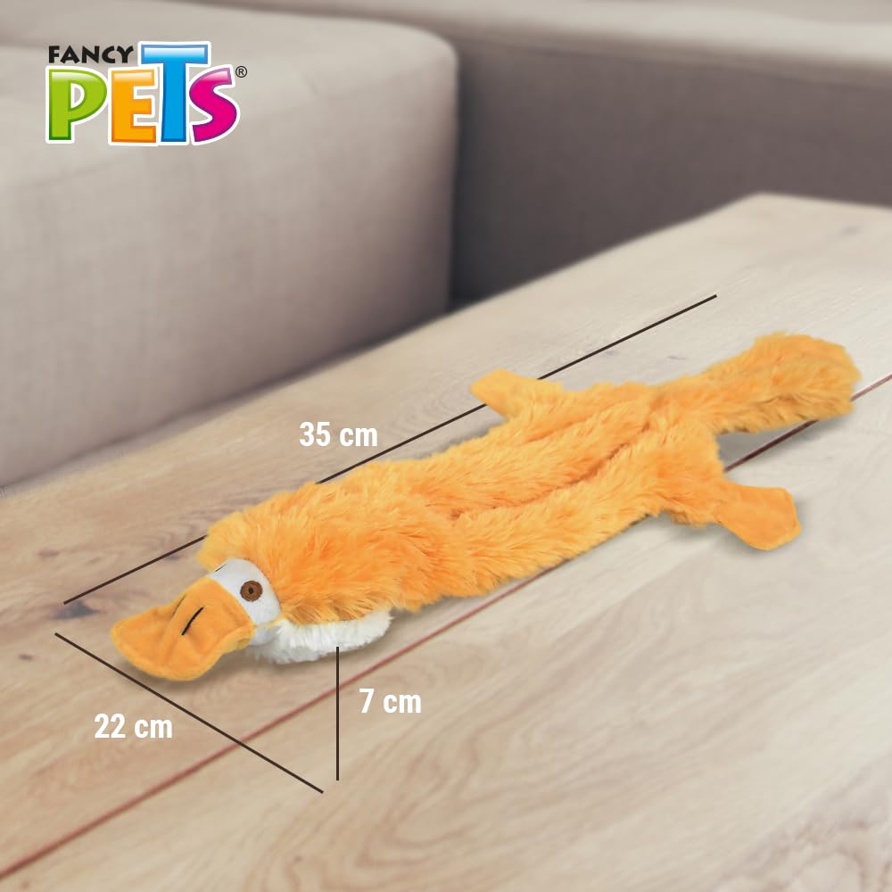 Juguete para Perro Fancy Pets Ornitorrinco con Sonido y Botella Reemplazable