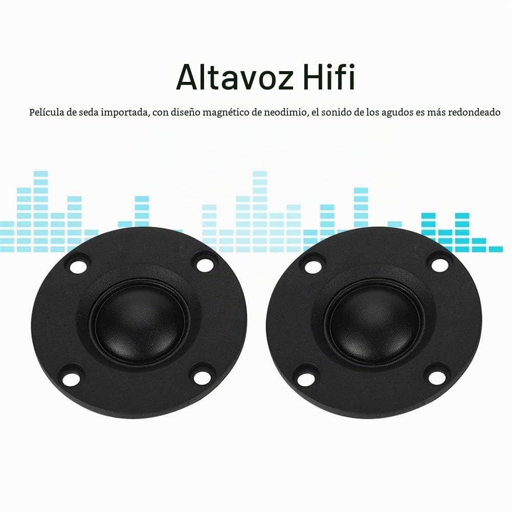 Altavoz de Agudos 2Pcs de Alta Fidelidad en Seda Rango Completo 30W 6Ω