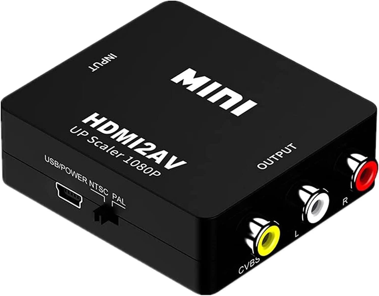 SZJUNXIAO Adaptador HDMI a RCA, HDMI a RCA Convertidor, 1080p HDMI a AV 3RCA CVBs Video Compuesto Adaptador de Audio paraTV/DVD/PC/Blue-Ray DVD/PS3/VHS/VCR