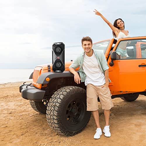Altec Lansing Mix 2.0 - Altavoz Bluetooth Impermeable con Graves Fuertes, Altavoz portátil para Viajes y Uso al Aire última intervensión, Alcance de 100 pies y Tiempo de reproducción de 20 Horas