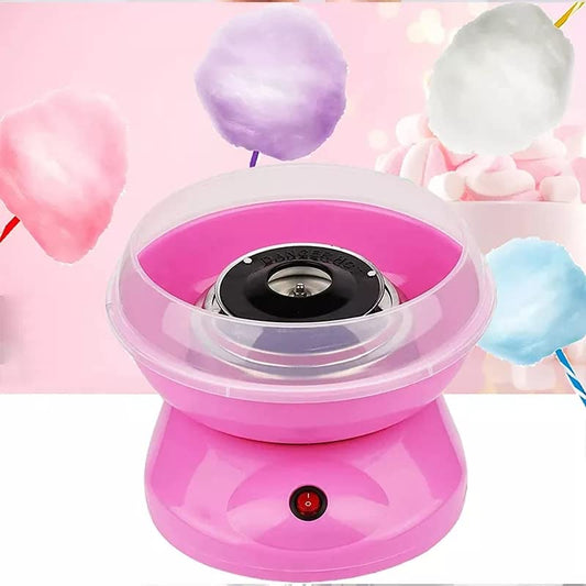 Máquina de algodón de azucar, regalo para niños, máquina de azúcar para hacer hilo de azúcar, ideal para regalo fiestas en casa, cine y regalo de cumpleaños (Rosa)