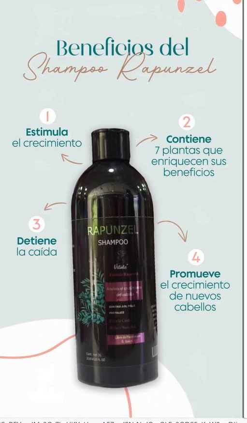 Shampoo Crecimiento Capilar AMAIA’S 1L Engrosador Fortalecedor con Extractos Naturales