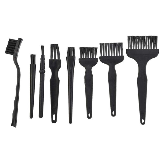 Mugast 8PCS Juego de cepillos de Limpieza de Polvo para el Mantenimiento de la Placa Base, Cepillo antiestático Cepillo de Mango en Punta, Cepillo de Placa PCB