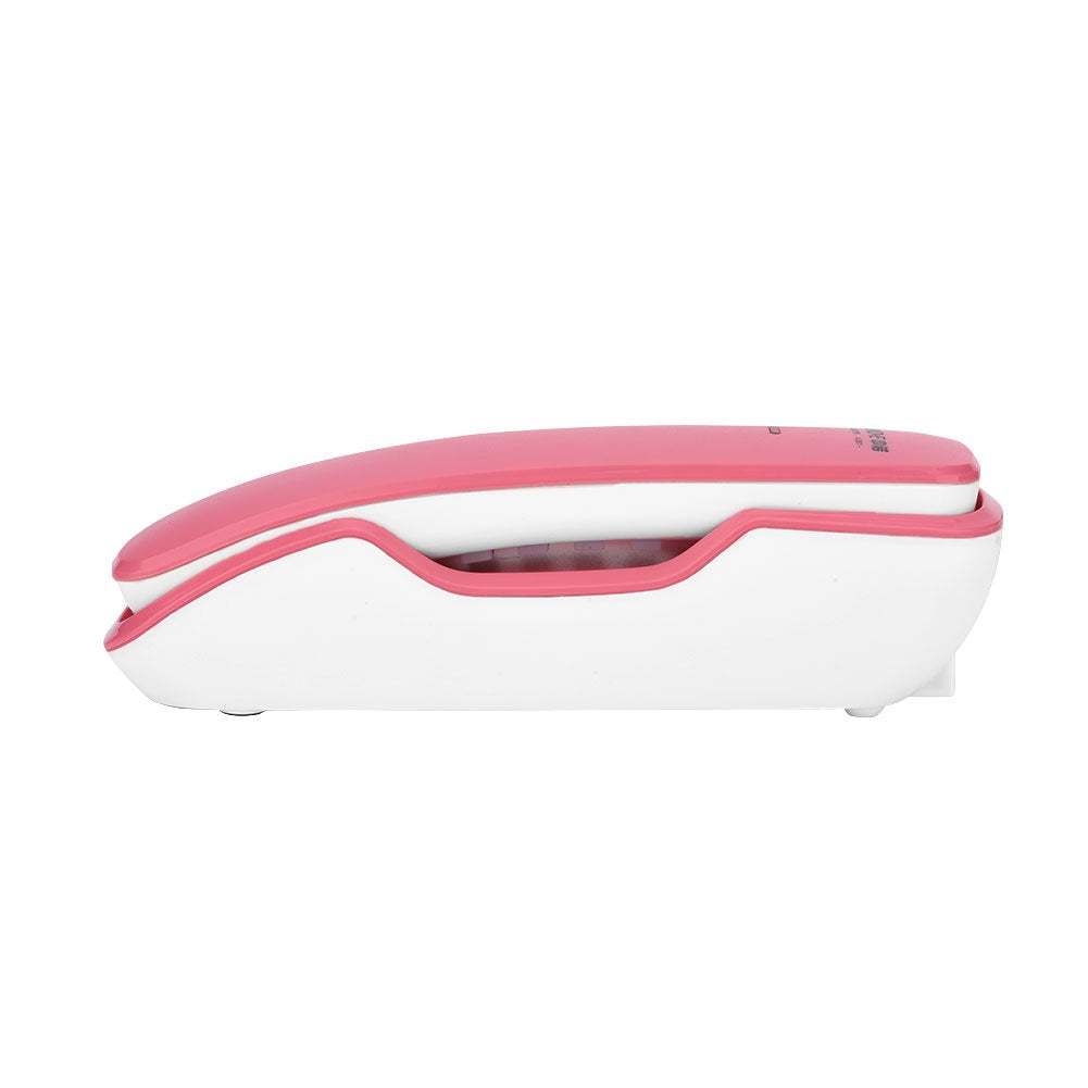 Tosuny Telefono de Pared o Sobremesa,Telefono Fijo Rosa Telefono Mini Tlefono Fijo para Casa
