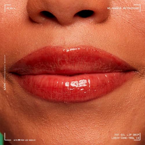 NYX Cosmetics, Fat Oil Lip Drop, Brillo Labial, Losin Cone-Trol