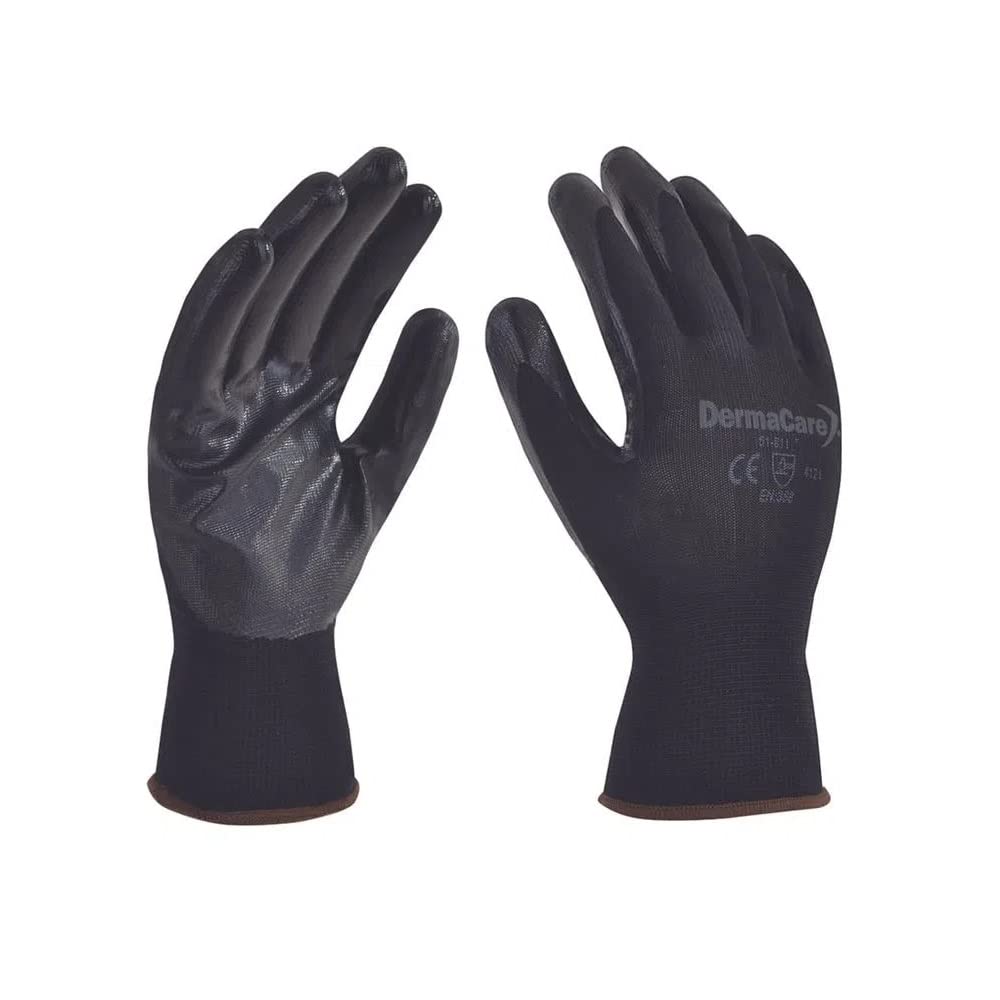 Guantes para cavitacion y radiofrecuencia aparatologia spa negros (Mediano)