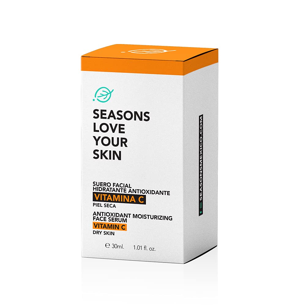 Seasons Love Your Skin Suero Antioxidante Hidratante con Peptidos Vitamina C, 30 ml