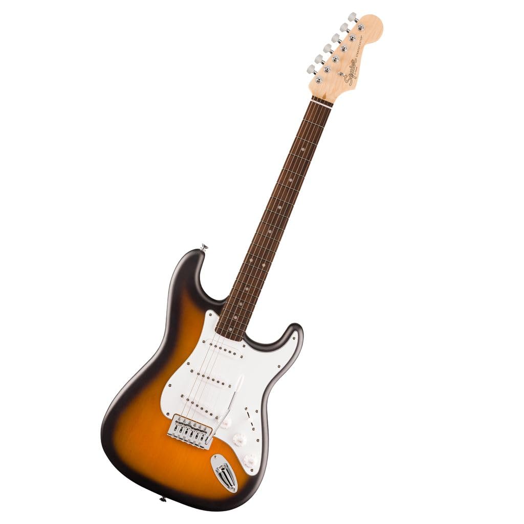 Fender Squier Debut Collection™ Stratocaster® Electric Guitar, Laurel Fingerboard, White Pickguard, Sunburst