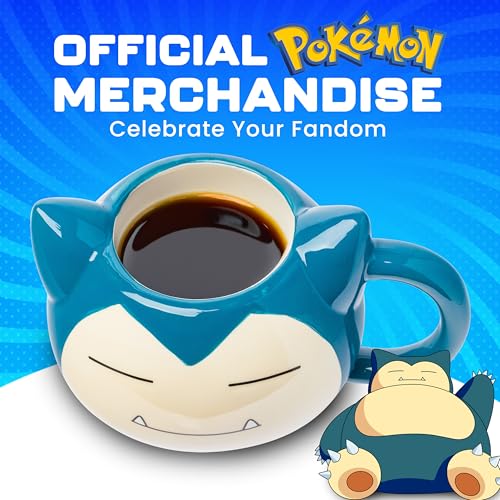 Taza Cerámica 3D Silver Buffalo Snorlax Azul 20 Onzas