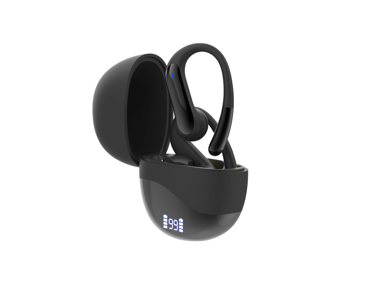 Auriculares Bluetooth Glekyole Negro Oído Abierto Cancelación de Ruido