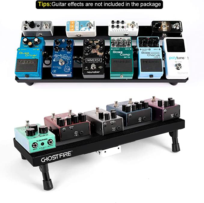 Ghost Fire - Pedal de guitarra de aleación de aluminio de 1.5 libras con efecto superligero, 19.7 x 7 pulgadas, con bolsa de transporte SPL-02 y adaptador de fuente de alimentación GA-8