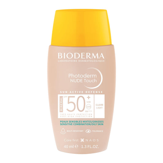 Protector Solar BIODERMA Tono Claro Efecto Nude FPS50+