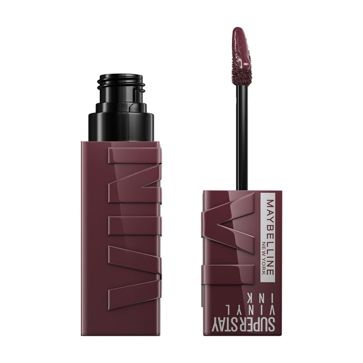 Maybelline Labial líquido brillante de larga duración, Superstay Vinyl Ink Nudes tono Fearless 135ml