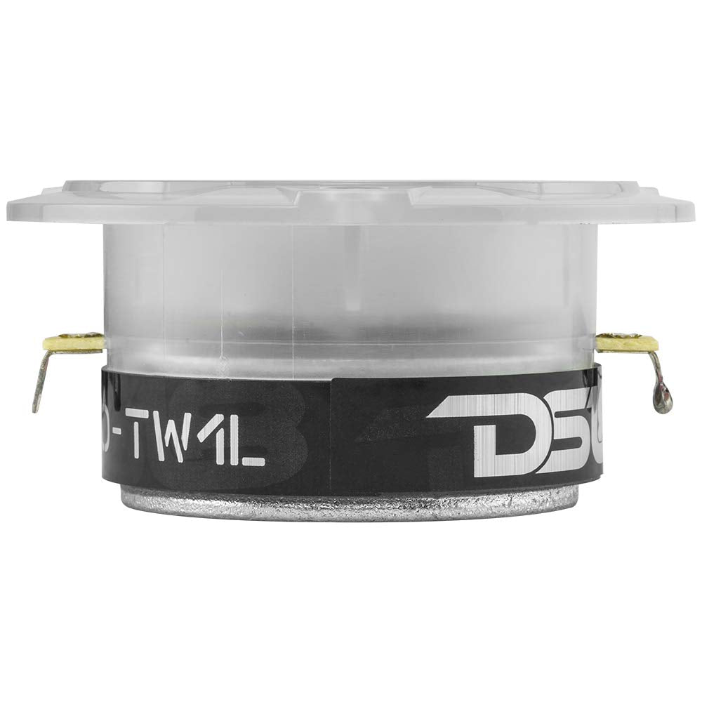 DS18 PRO-TW1L - altavoz de agudos Super Bullet de aluminio RGB de 3.8 pulgadas, bobina de voz de 1 pulgada, cuerpo de policarbonato y bala, 400 W máximo, 200 W RMS, 4 ohmios, cruce integrado, los tweeters PRO son los mejores, 2 altavoces